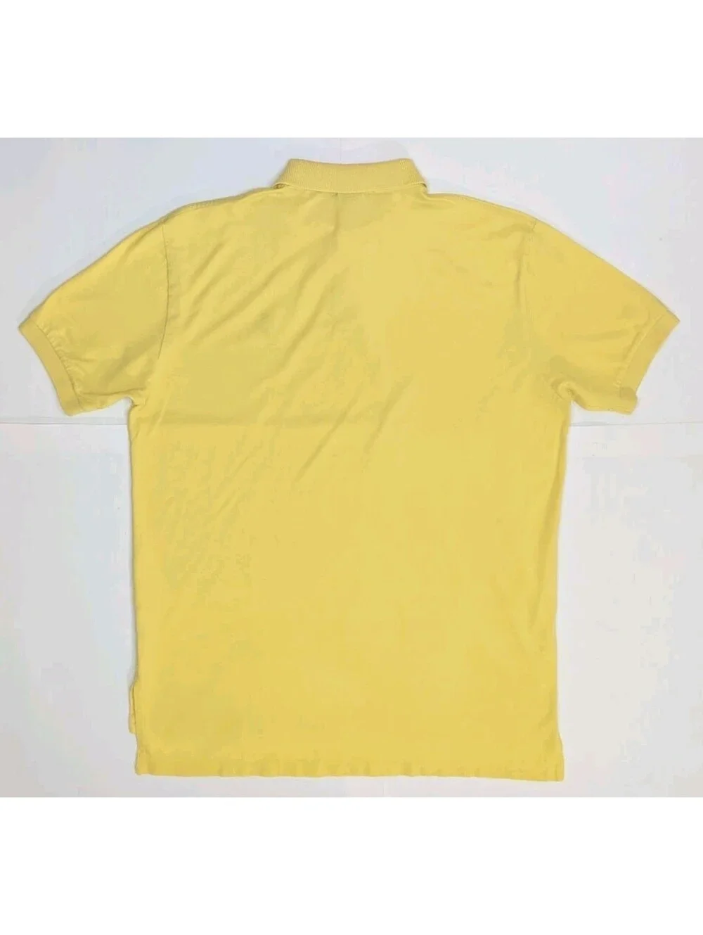 Polo Ralph Lauren Shirt Mens L Yellow Classic Fit Flesh Pony Pima Soft Touch